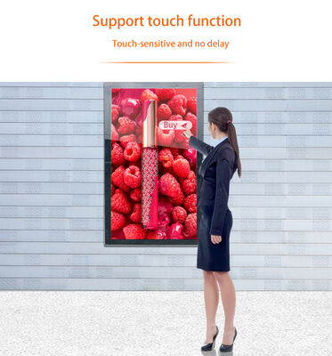 Industrial Grade Outdoor LCD Touchscreen Monitor 43 inches Display High Brightness With Optical Bonding