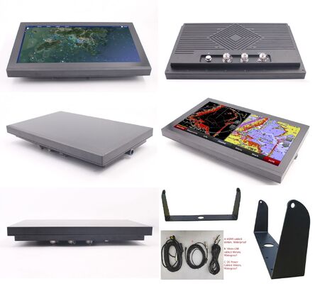 15.6" Rugged Sunlight Readable PCAP Touch Monitor IP66/IP67 full waterproof for Marine/Fishing rugged touch screen